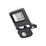 Ledvance LED-Scheinwerfer Endura Schwarz 10W 800lm 100D - 840 Kaltweiß | IP44 - Bewegungs- und Lichtsensor - Symmetrisch