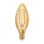 Ledvance Vintage 1906 LED E14 Kerze Gold 1.5W 120lm - 824 Extra Warmweiß | Ersatz Für 12W