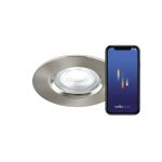Nordlux Don Smart LED-Spot Brushed Nickel 4.7W 320lm 60D - 822-865 Abstimmbares Weiß + RGB | 85mm - IP65