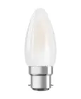 Ledvance Classic Performance LED Glühbirne B22d Kerze Fadenlampe Matt 4W 470lm - 827 Extra Warmweiß | Ersatz für 40W