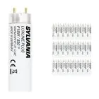 Mehrfachpackung 25x Sylvania T8 Luxline Plus F18W 830 | 60cm - Warmweiß