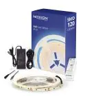 Noxion LED-Streifen Naga 5 Meter Komplettset - Smart Wifi - 24V - 120LEDs/m - 9.6W/m - 940 Kaltweiß | 8mm - IP20 - Höchste Farbwiedergabe - SMD2835