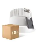 Mehrfachpackung 10x Ledvance LED  SPOT DARKLIGHT Aluminium  8W 680lm 36D - 930 Warmweiß | Ausschnitt 68mm - IP44 - Höchste Farbwiedergabe -  Dimmbar