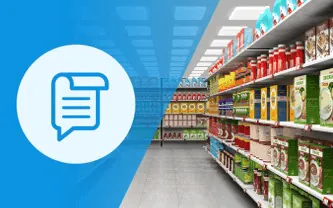 Regale im Supermarkt